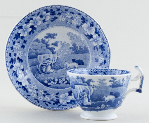Coffee Cup and Saucer c1840